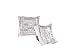 Mens 2.00 ctw. Invisible Set Diamond Stud Earring 14k. White Gold