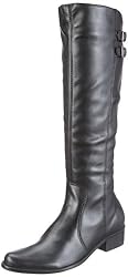 Via Uno Leather-Abrasivato Soft 11102302, Damen Stiefel, Schwarz (BLACK), EU 36