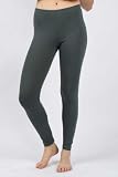 American Manufactured Cotton Spandex Jersey Legging - Asphalt L