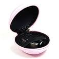 Cosmos Pink bluetooth handsfree headset HARD EVA Case - Clamshell/MESH Style with Zipper Enclosure, Inner Pocket, and Durable Exterior for Aliph Jawbone 2, Aliph Jawbone Prime, Jabra BT804 + Cosmos cable tie