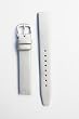 15mm Locman Silver Satin Watchband with Leather Lining from Toscana