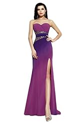 Chiffon Jeweled Lace Summer 2015 Prom Dress/Party Dress 