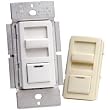 Leviton R10-IPI06-1LM Decora Illumatech Slide Dimmer with Preset LED 600Watt White and Almond