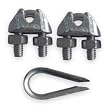 Industrial Grade 1DKK4 Clip & Thimble Kit, Wire Rope Sz 1/8 In