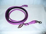 NEON BRIGHT PURPLE NYLON HORSE ROPER BARREL REINS TACK