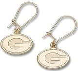 Green Bay Packers 14K Gold Dangle Earrings