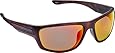Fisherman Eyewear Striper Sunglasses, Matte Brown Tortoise Frame, Brown Lens - Red Mirror