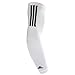 adidas Compression Arm Sleeve, White/Black, Large/X-Large