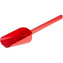 Bel-Art Scienceware 369022002 Polystyrene 2oz Capacity Sterileware Scoops, Red (Case of 100)