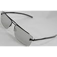 Christian Dior Homme 1/s Mens Aviator Sunglasses, Black Frame/ Grey Lenses