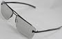 Christian Dior Homme 1/S Mens Aviator Sunglasses, Black Frame/ Grey Lenses