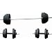 Suny Vinyl Barbell/Dumbbell Set, 100 LB