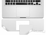 Kuzy - 13inch PALMREST with Trackpad Skin Sticker Cover Silver for Apple MacBook Pro 13.3" (A1278) Aluminum Unibody Only