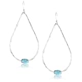 large hand-made sterling silver earrings Lucky Bran