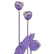 iLuv The Bean: In-ear Stereo Earphone with In-line Volume Control and Cord Manager Purple iEP311PUR