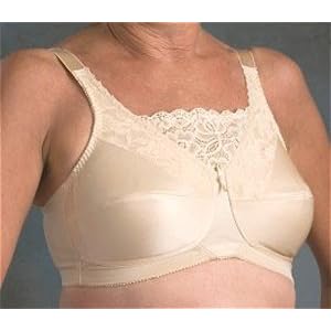 Lace Cami Mastectomy Bra, Model 660, Black - Size 42C
