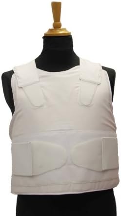 VIP Concealable Vest Chest protector body armor vest color black size M-XL By Best Security Gear (White, L)