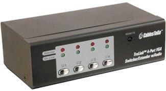 C2G 39972 Trulink 4-Port VGA Monitor Switcher/Extender with 3.5mm Audio, TAA Compliant, Black