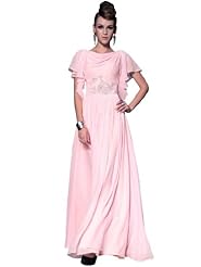 A-line Silk Embroidered Pleated  Beaded Club Dress/Bridesmaid Dress/Party Dress  With Ruffles