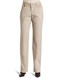 Lee Jeans Women's Misses Relaxed Fit Plain Front Pant, Bisque, 12 Medium
