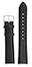 JP Leatherworks Mens Padded Genuine Leather Watchband - Color Black - 24mm Width - Extra Long Watch Band