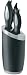Ready Steady Cook - Bistro - 5pc Knife Block and Sharpener Set - Stainless Steel