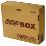（まとめ買い）日本サニパック エコノプラスBOX E-94 半透明 90L 100枚 【×2セット】