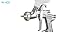 Iwata - Spray Guns - W-400 Center Gravity Feed Spray Gun