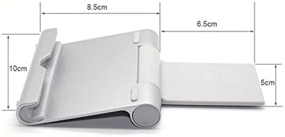 Mostall Aluminum Multi-Angle Portable Universal Cell Phone Tablet Stand Holder for Apple iPhone iPad, Samsung Galaxy, Kindle, HTC, Sony, LG, ZTE, HUAWEI, Nokia, Nexus (Silver)