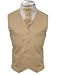 Men's Gold Italian Design Dress Vest Neck/Bow Tie Set for Suit or Tuxedo