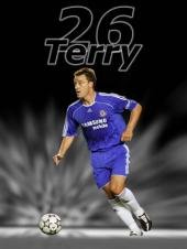 John Terry Chelsea 12"x8"