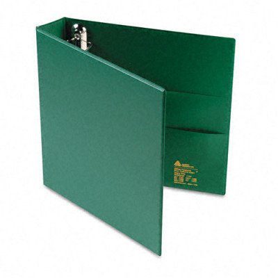 Heavy-Duty Vinyl EZD Ring Reference Binder - 1-1/2in Capacity, Green(sold in packs of 3)