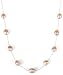 Natural Pink Freshwater Cultured Pearl w/ Sterling Silver Chain, 17\