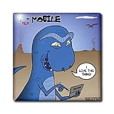T-Rex Mobile Cell Phone and Texting or Trexting - 12 Inch Ceramic Tile