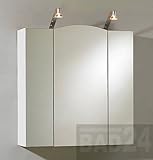 Spiegelschrank Trio weiß