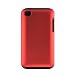 Hybrid Hard/Gel Phone Cover Protector Case for Apple iPod Touch 4, 4th Gen - Red/Black