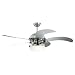 Monte Carlo 5CNR52BSD-L Centrifica 52-Inch 5-Blade Ceiling Fan with Remote and Light Kit, Brushed Steel Finish