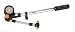 Avenir MTB Shock Bike Pump with Gauge (Silver/Black)