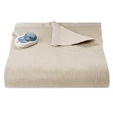 Sunbeam Ultra Soft Electric Heated Warming Blanket, Size: Queen Color: Ivory Seashell
