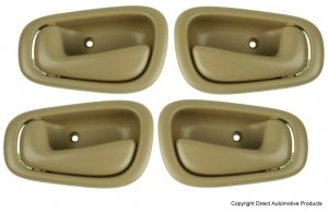 1998-2003 Toyota Corolla Tan Interior Door Handles Set of 4