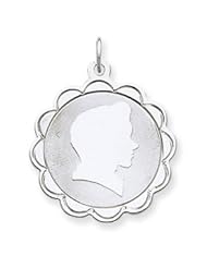 Sterling Silver Engraveable Boy Disc Charm