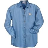 Ladies' Wheaten Terrier Denim Shirt