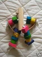 Chunky Log Parrot Chews Pet Bird Cage Activity 