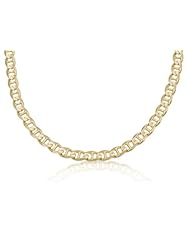 14K Solid Yellow Gold Mariner Link Chain / Necklace 7mm Wide 26" inch Long - Weighing 45.0 Gr.