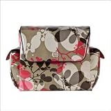 Fleurville MotherShip Diaper Bag In Khaki Berry Ogo