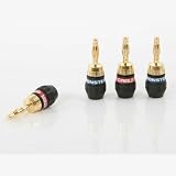 Monster Self-Crimping Banana Connectors 2 pairs, 12-gauge