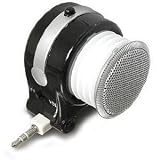 Super Cool Mini Stereo Speaker with 3.5mm Audio Jack and Re-Chargeable Battery - White