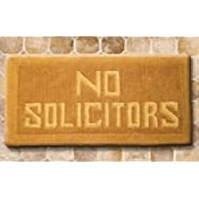 Decorative Welcome Mat No Solicitors Natural Fiber 18x30 31dEdKEYz5L. SL500 AA280 Decorative Welcome Mat No Solicitors Natural Fiber 18x30