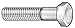M8-1.00 x 40 mm. Class 8.8 Zinc Plated Hex Head Cap Screw, 25 pk.