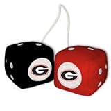 Georgia Bulldogs Dawgs Fuzzy Dice